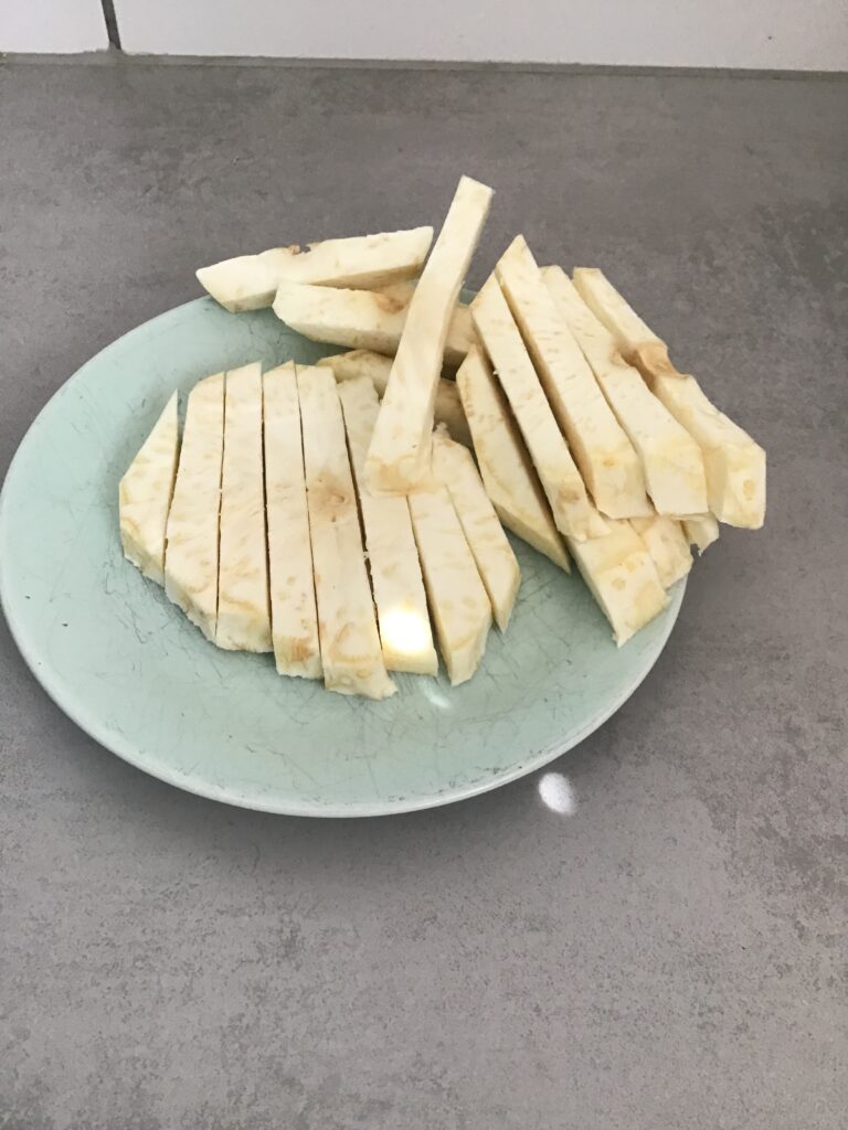 celeriac fries cut