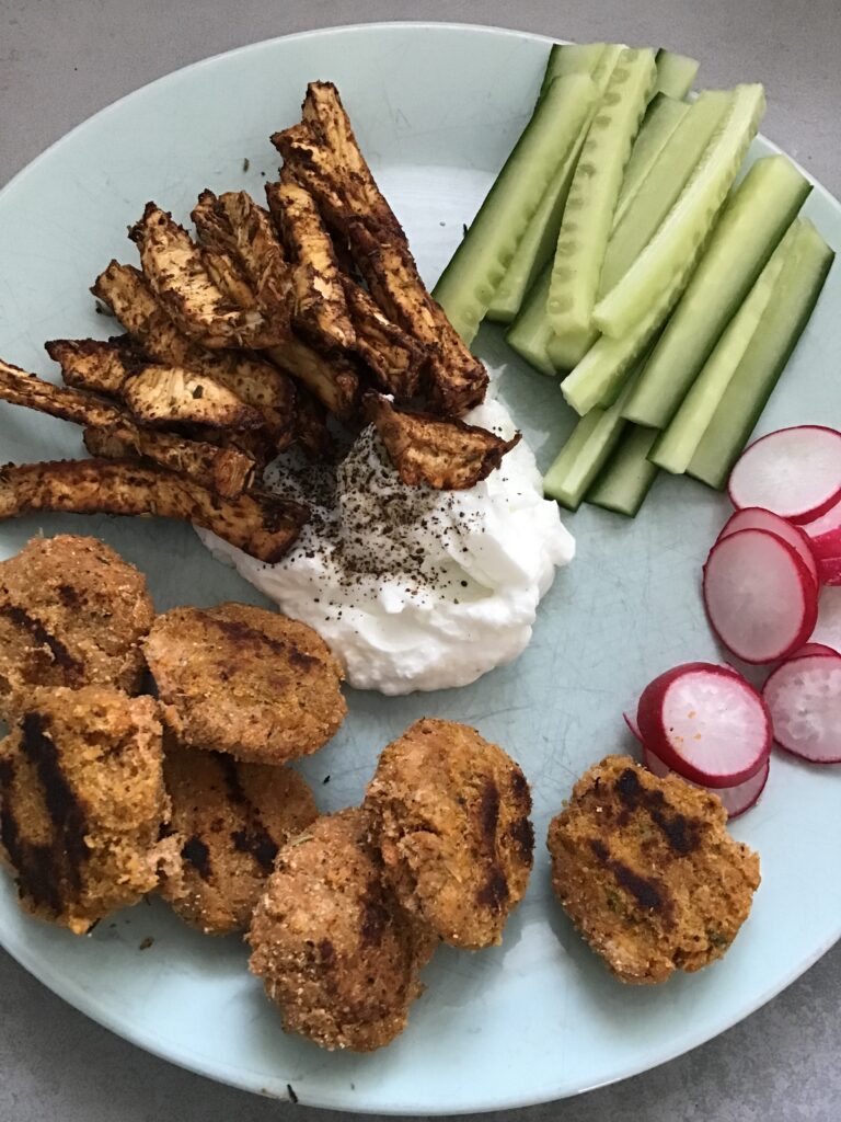 celeriac fries lunch